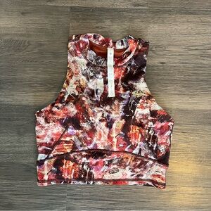 Lululemon Everlux and Mesh Cropped Tank Size 6 EUC